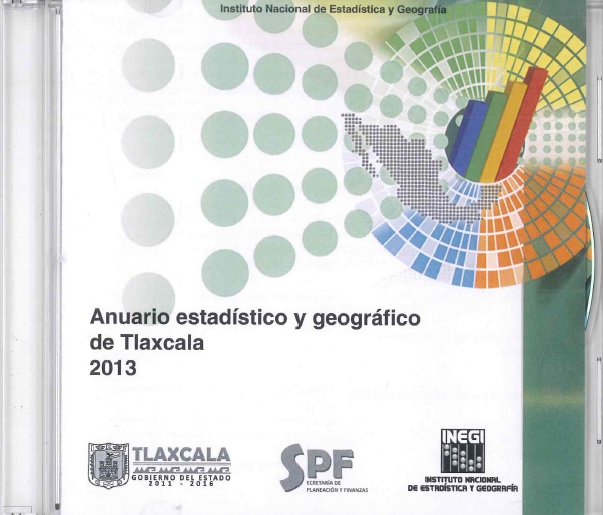 Portada de Anuario estadístico y geográfico de Tlaxcala 2013 