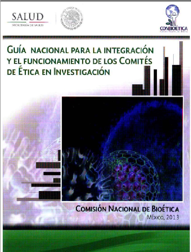 Portada de Guía nacional para la integración y el funcionamiento de los comités de ética en investigación