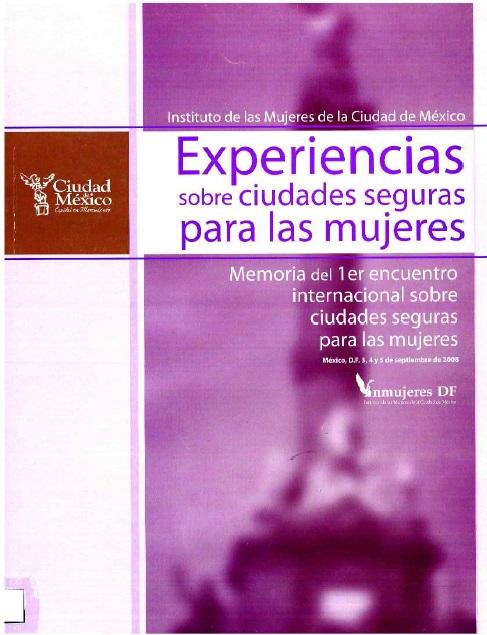 Portada de Experiencias sobre ciudades seguras para las mujeres