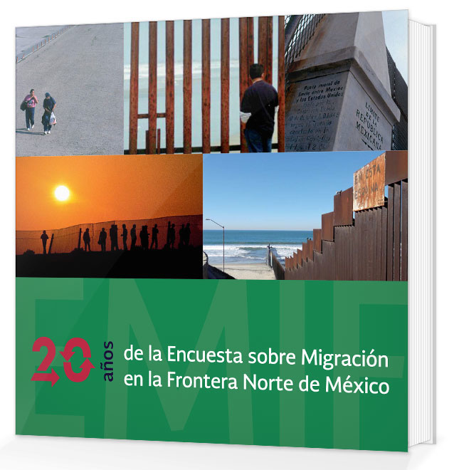 Portada de 20 años de la encuesta sobre migración en la frontera Norte de México