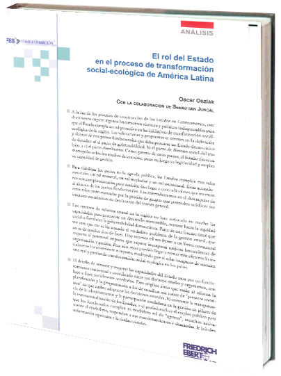 Portada de El rol del estado en el proceso de transformación social-ecológica de América Latina