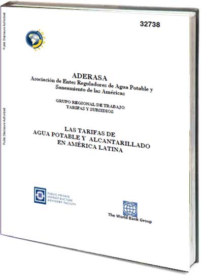 Portada de Las tarifas del agua potable y alcantarillado en América Latina