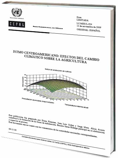 Portada de Istmo centroamericano: efectos del cambio climático sobre la agricultura