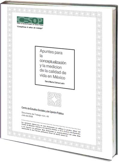 Portada de Apuntes para la conceptualización y la mediación de la calidad de vida en México