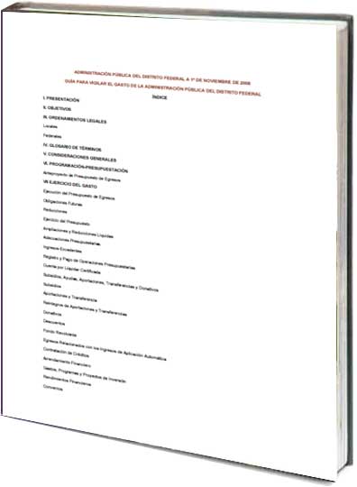 Portada de Guía para vigilar el gasto de la administración pública del Distrito Federal