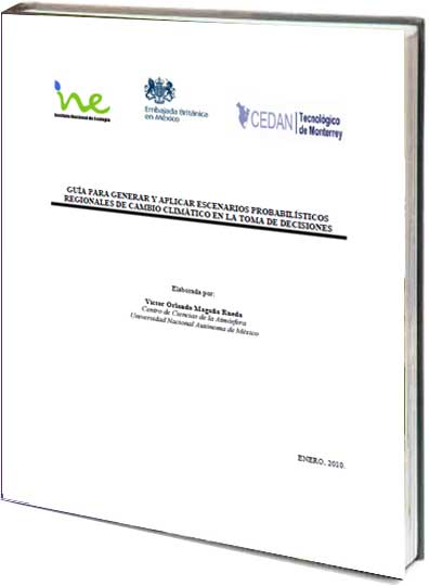 Portada de Guía para generar y aplicar escenarios probabilísticos regionales de cambio climático en la toma de decisiones