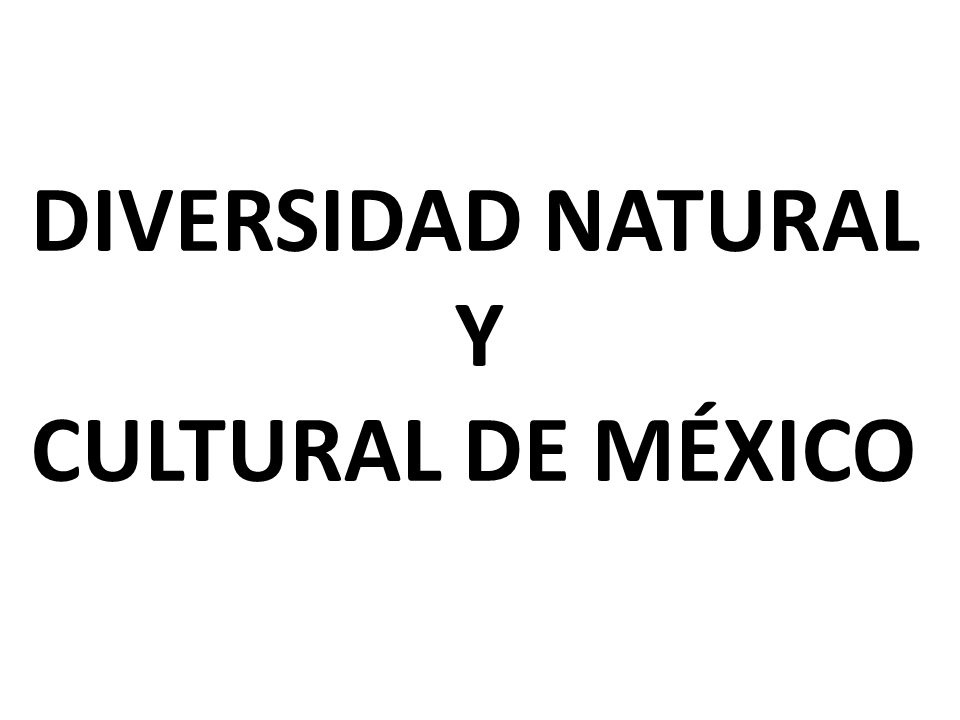 Portada de Diversidad natural y cultural de México