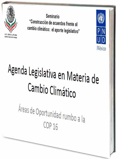 Portada de Agenda legislativa en materia de cambio climático