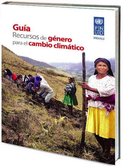 Portada de Guía recursos de género para el cambio climático