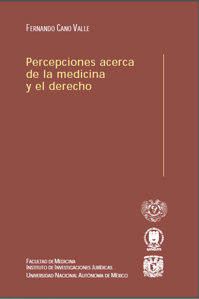 Portada de Percepciones acerca de la medicina y el derecho