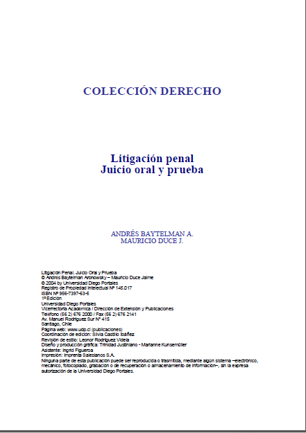 Portada de Litigación penal