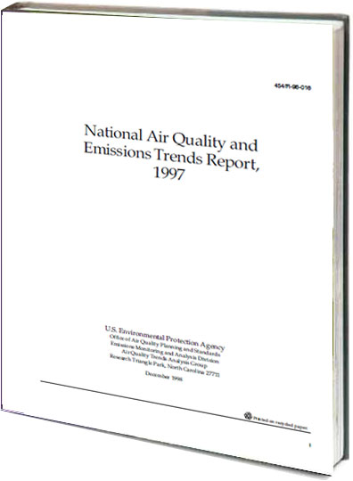 Portada de National air quality and emissions trends report 1997