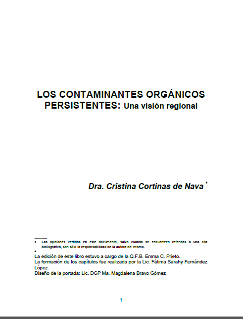 Portada de Los contaminantes orgánicos persistentes: