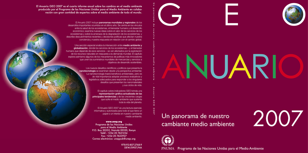 Portada de Geo anuario 2007