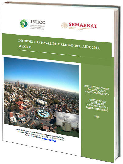 Portada de Informe nacional de calidad del aire 2017, México