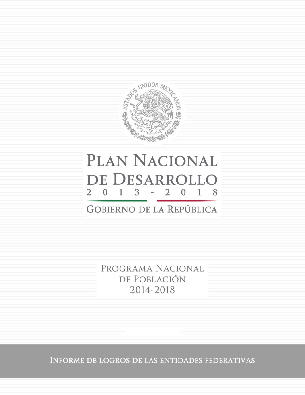 Portada de Plan nacional de desarrollo 2013-2018