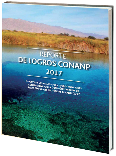 Portada de Reporte de logros CONANP 2017